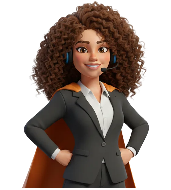 The Zuper CSR Agent, wearing a call centre headset.