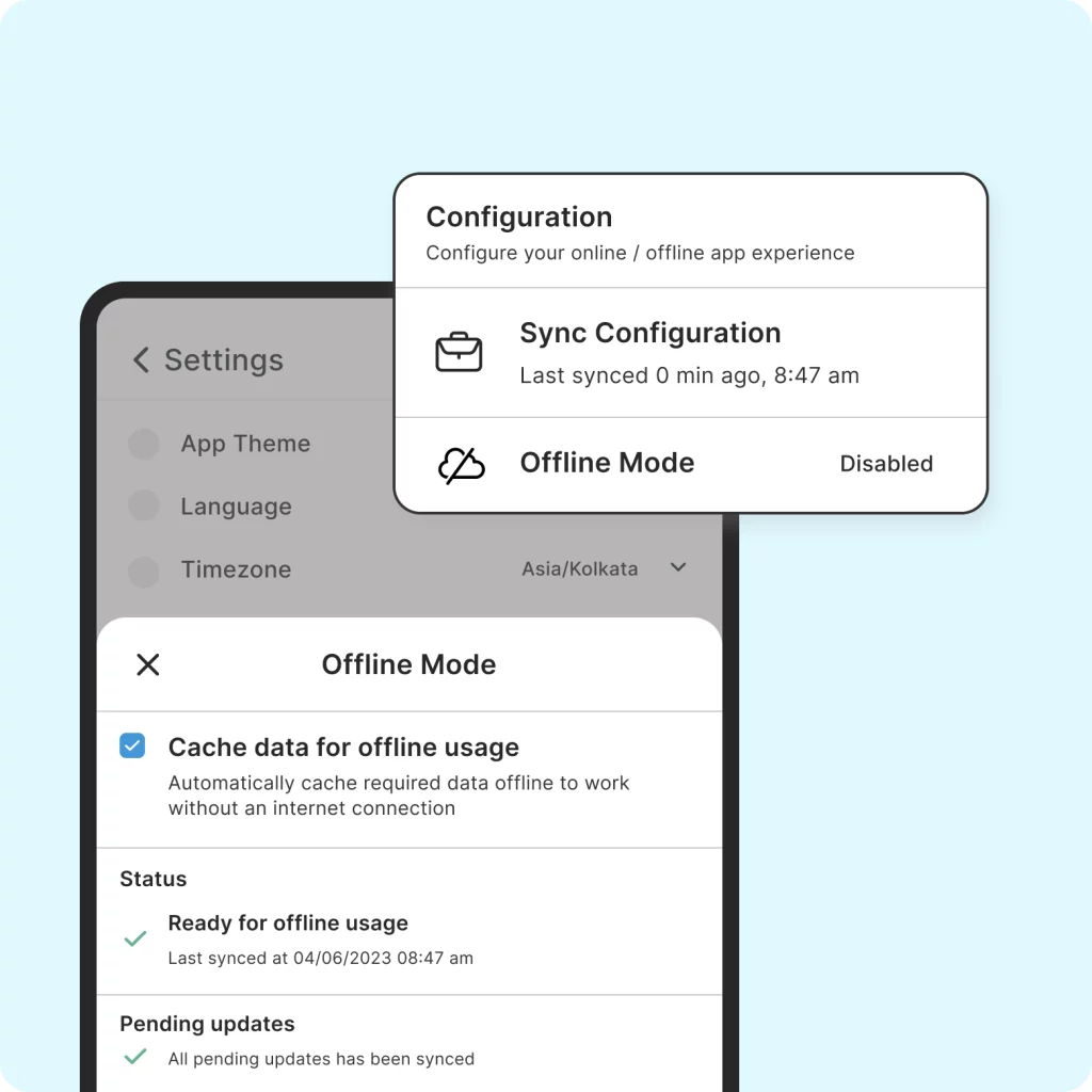 Work uninterrupted with offline mode